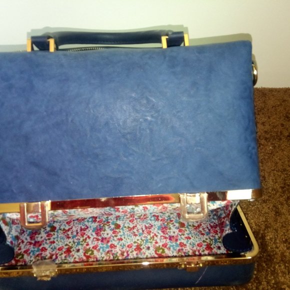 Blue on blue women's bag/purse - Picture 2 of 16